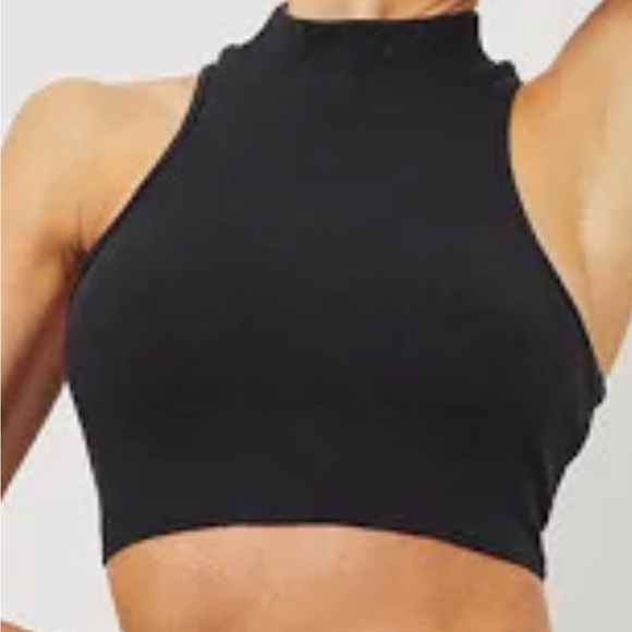 Alo Yoga turtle neck ribbed crop top new without tags. - Picture 2 of 6